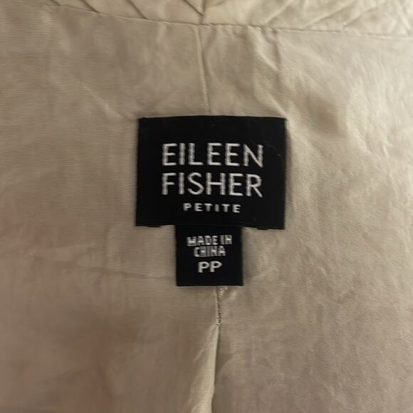 Eileen fisher 100% silk textured blazer - Picture 7 of 11